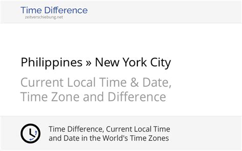 manila new york time difference|Manila, Philippines to New York City, NY, USA to EST .